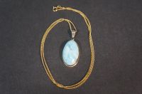 Kette Larimar besetzte Anhänger 585er Gelb - Gold Düsseldorf - Eller Vorschau