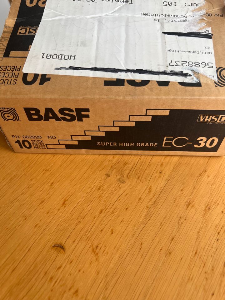 BASF VHS C Cassetten C30, leer, OVP, 10 Stück, f. Videokamera in Donaueschingen