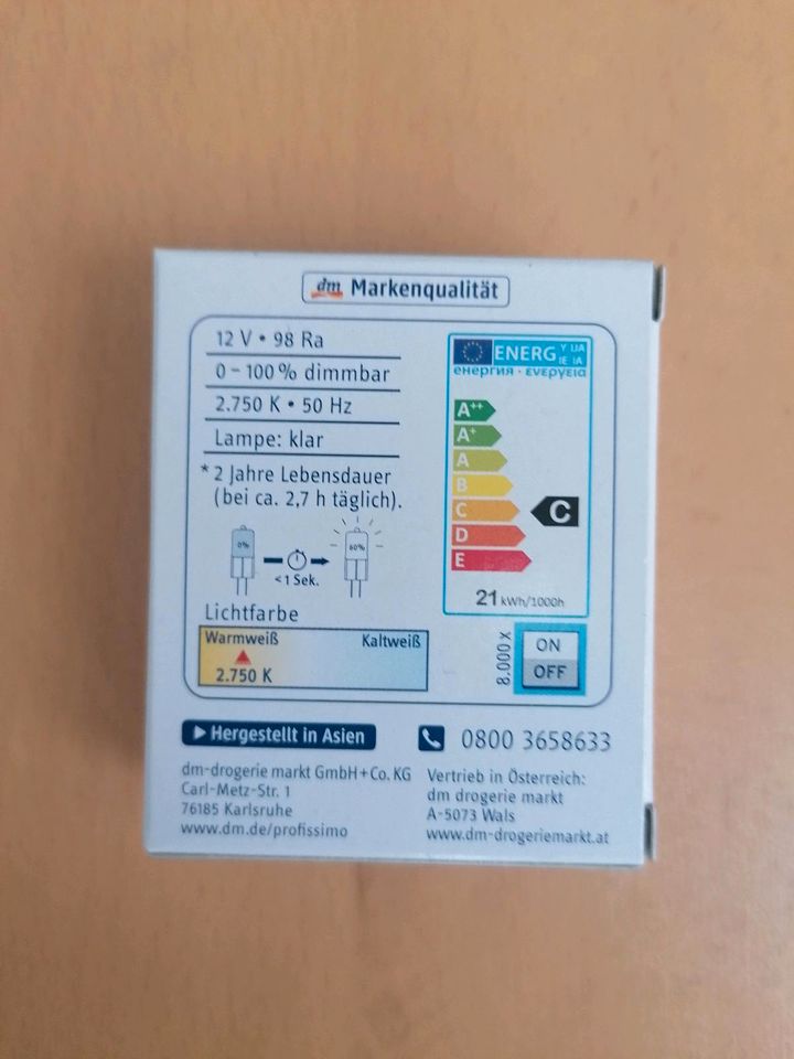 6 Halogen Stiftsockellampen G4, 20W, 6 Stück in Sachsen bei Ansbach