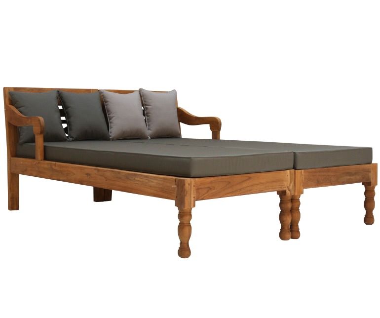 DESIGN DAYBED GARTEN SONNEN LIEGE BETT MÖBEL TEAKHOLZ TEAK NEU in Wermelskirchen