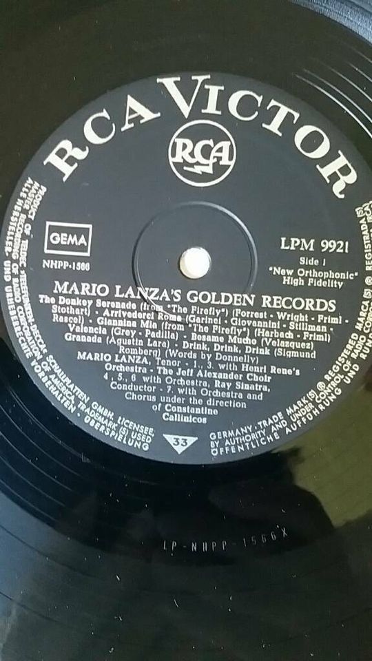 Schallplatten  LPM-9921    MARIO LANZA'S in Rosenberg