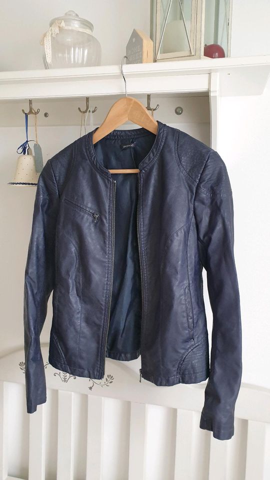 Lederjacke blau Promod Gr. 36 S neu in Neuenhagen