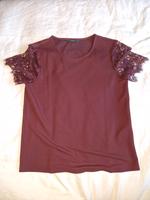 kurzarm Shirt, Veronika Moda, aubergine, Größe L, neu Nordrhein-Westfalen - Voerde (Niederrhein) Vorschau