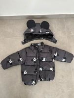 Winterjacke Größe 80, grau, Mickey Maus, abnehmbare Kaputze Nordrhein-Westfalen - Neukirchen-Vluyn Vorschau