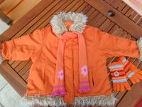 Mädchen Winter Jacke Gr. 104 Fell Schal Handschuhe Baden-Württemberg - Durlangen Vorschau