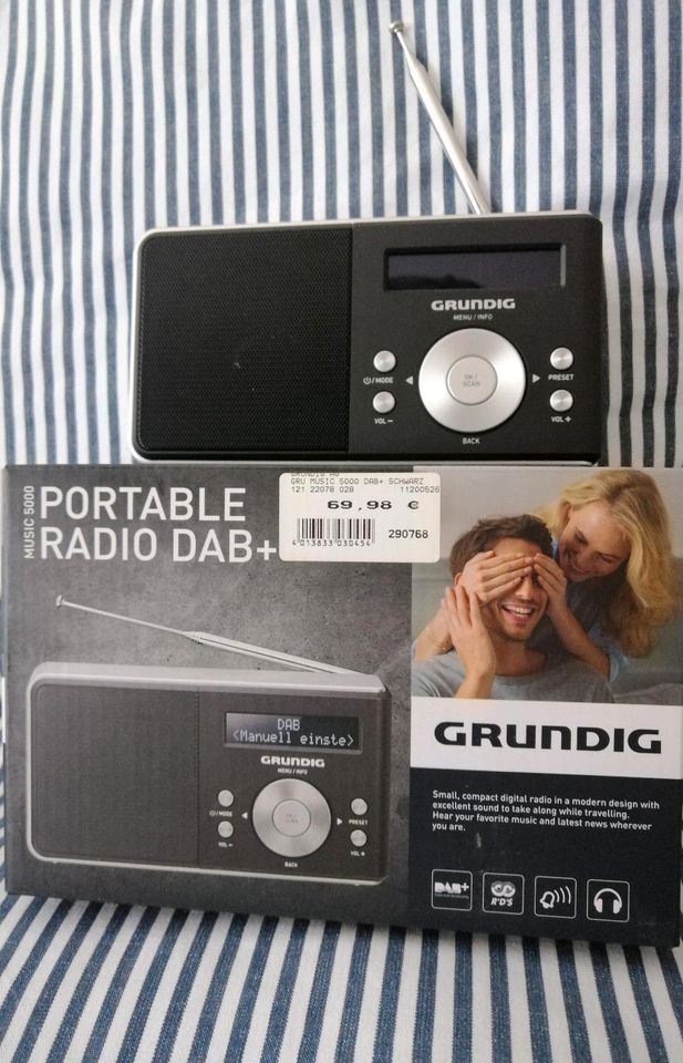 Portables DAB Radio/ Grundig schwarz/silber wie neu in Bad Honnef