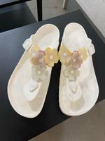 ✖️ Birkenstock Sandalen Flip Flops weiß Blumen 40-41 ✖️ Bielefeld - Sennestadt Vorschau