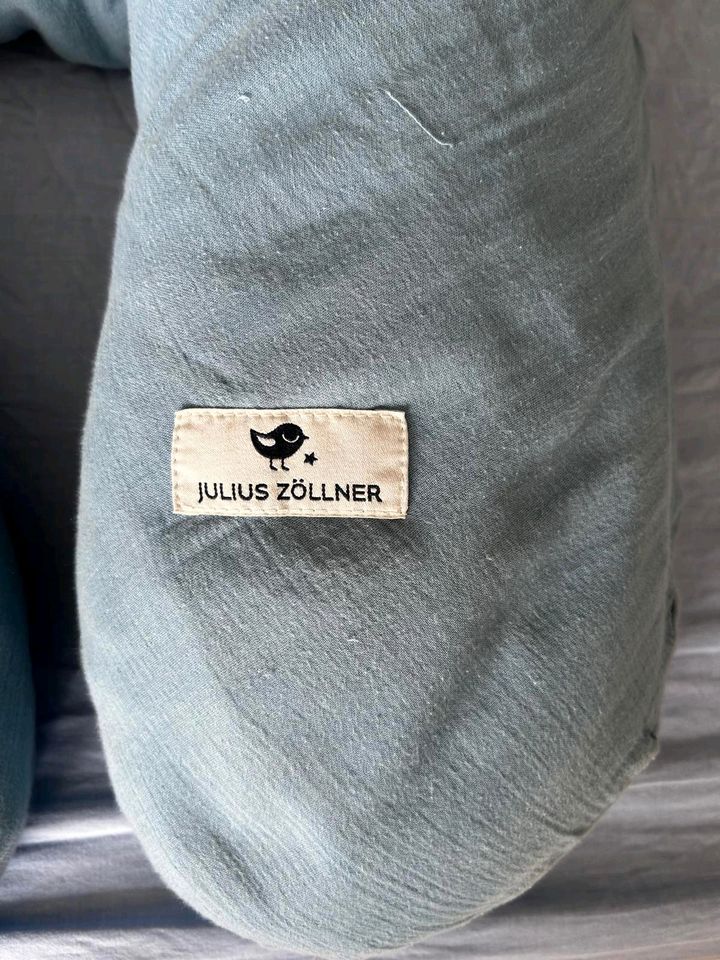 Julius Zöllner Baby Stillkissen Musselin-Blau 190cm in Roxel
