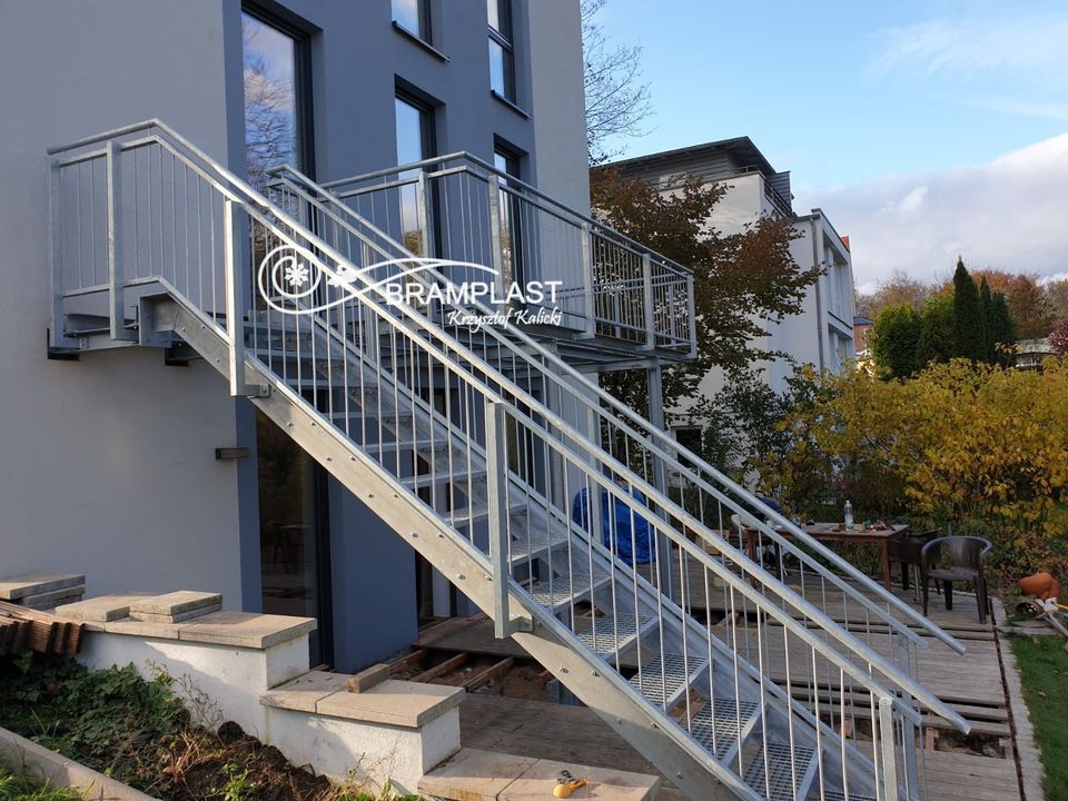 feuerverzinkte Metalltreppen, säurebeständige Balustraden in Saarbrücken