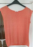 Opus Shirt mit Gummizug Gr. 38 orange/weiß Nordrhein-Westfalen - Lindlar Vorschau