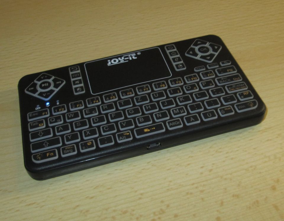 Mini Wireless Funk Tastatur Keyboard Touch jOY-it Beleuchtung RGB in Leinefelde