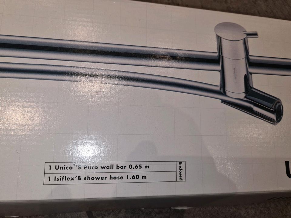 Hansgrohe Brausestange 65cm inkl. Schlauch in Bad König