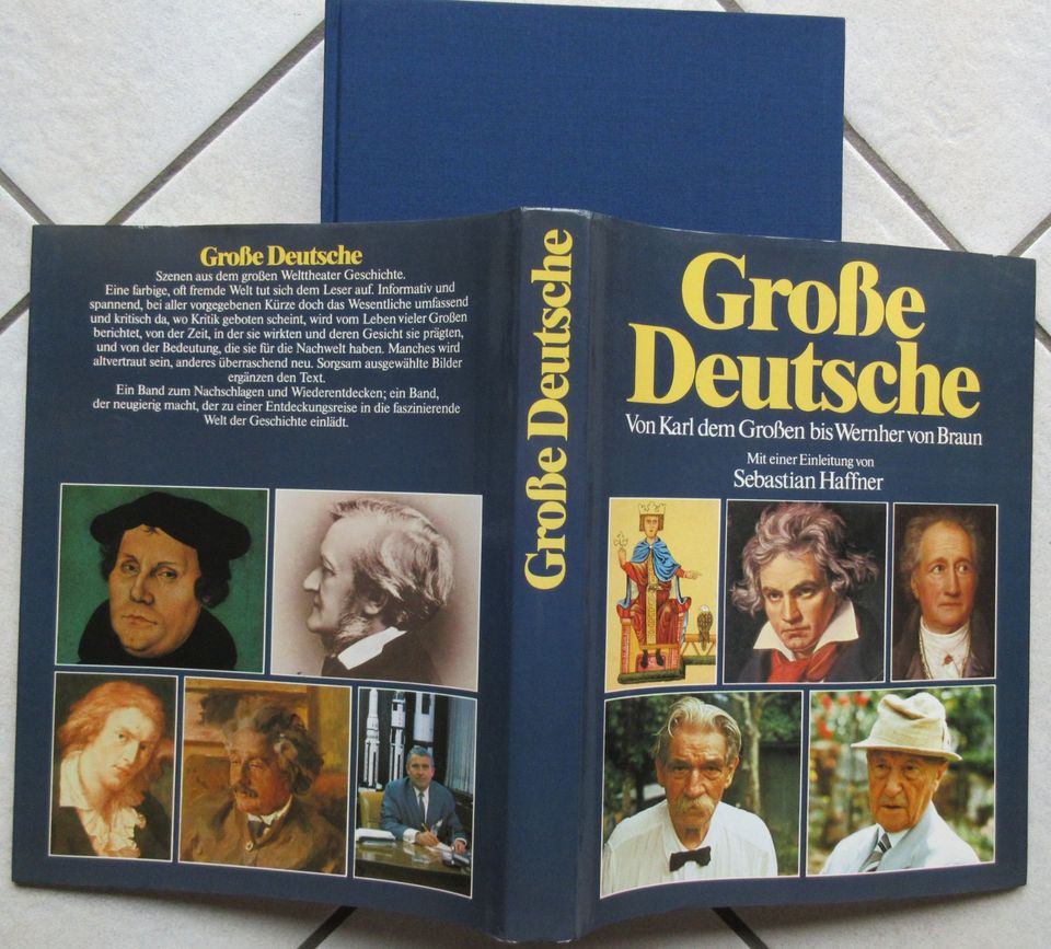 Bildband: Große Deutsche: v Karl d Großen -> W. v Braun..uvm 1982 in Dortmund