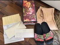 Gucci Sandalen Blumenmuster 100% original adiletten Schlappen Lindenthal - Köln Lövenich Vorschau