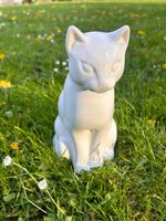 Weiße Porzellan Katze Dekofigur Bayern - Landau a d Isar Vorschau