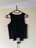 sheIn kurzarm T-Shirt mit Schnürung one size (34-36) Niedersachsen - Nienstädt Vorschau
