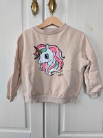 Sweatshirt H&M Gr 98 104 Wendepailletten beige Einhorn Pullover Brandenburg - Schönefeld Vorschau