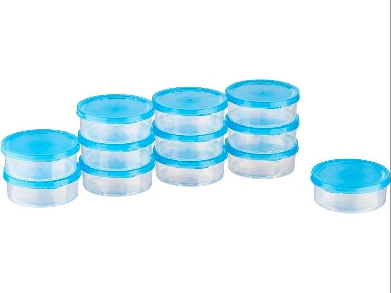 Kleine runde Tiefkühldosen Tupperware 0,2l 10x10x3,5cm in Bühl