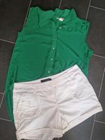 grüne leichte Bluse H&M gr. 42 + Shorts aufgesetzte Taschen gr 42 Schleswig-Holstein - Flensburg Vorschau