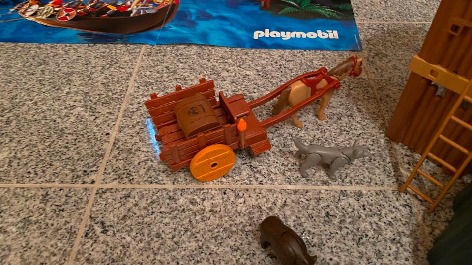 Playmobil große Wikingerfestung mit Schiff und zubehör in Merzenich