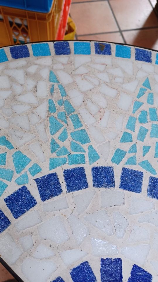 Wandtisch halb rund Tisch Platte Mosaik Muster Stein in Leer (Ostfriesland)