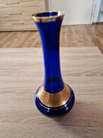 Blaue Vase mit goldrand 25 cm Bayern - Rosenheim Vorschau