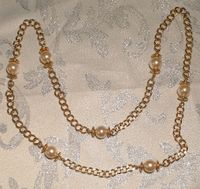 Kette goldfarben mit Perlen Modeschmuck Hessen - Bad Emstal Vorschau