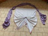 Vorhang 135x115cm weiß mit lila Schal Bayern - Ornbau Vorschau