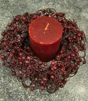 Kranz, Kerzenkranz, Durchmesser  20 cm dunkel rot Berlin - Wilmersdorf Vorschau