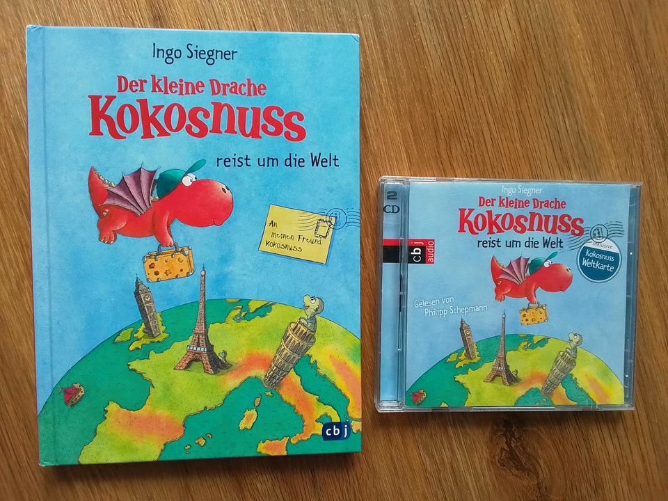 Drache Kokosnuss - reist um die Welt - Buch plus Doppel- CD in Heidelberg