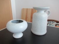 Unterstab Keramik 2teilig weiß DDR Kunstkeramik Vase+Kerzenhalter Sachsen - Hohenstein-Ernstthal Vorschau