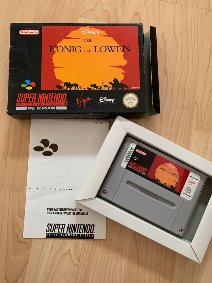 Super Nintendo Spiel Der König der Löwen im Originalkarton OVP in Reichelsheim (Odenwald)