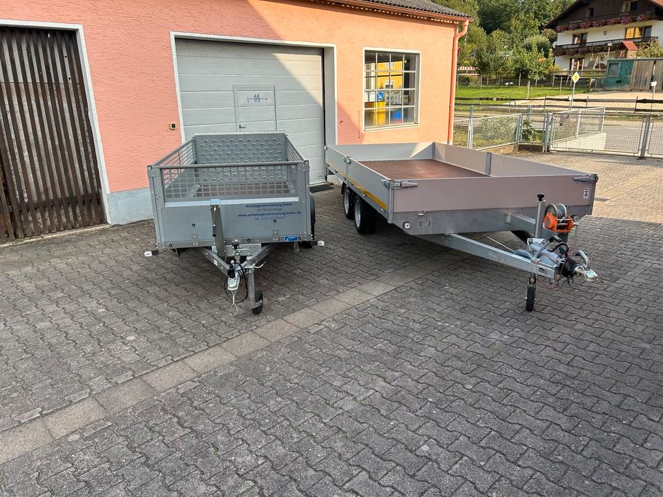 3.500kg Anhänger Hochlader Transporter Vermietung Auto mieten in Wolfsegg