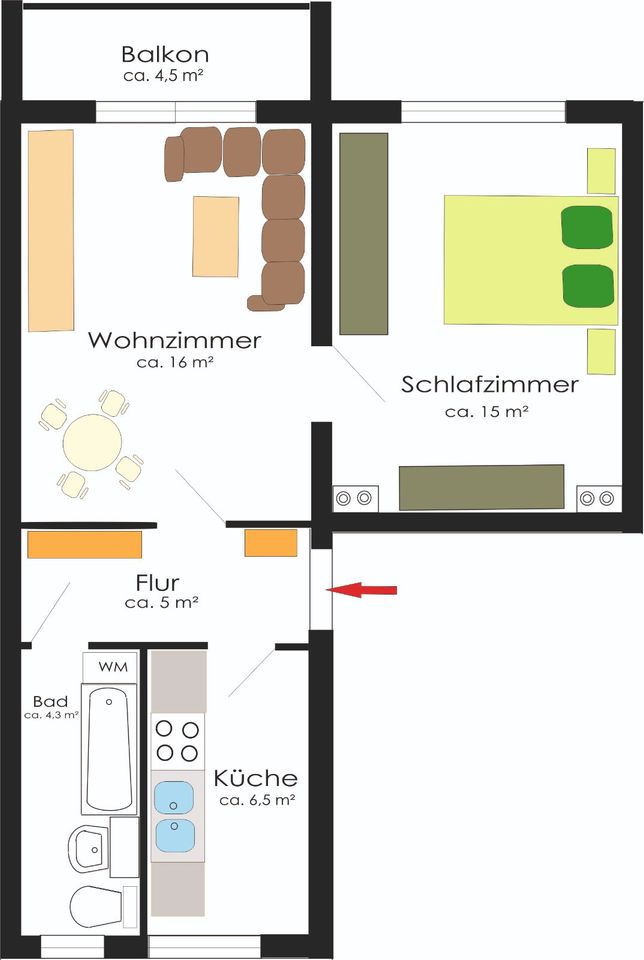 Single-Wohnung mit wunderschöner Aussicht!!! in Hohenstein-Ernstthal