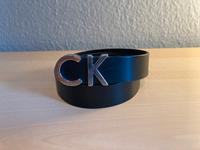 CK Echtleder Gürtel 95 cm (38 Inch) x 2,5 ccm Schwarz Wiesbaden - Erbenheim Vorschau