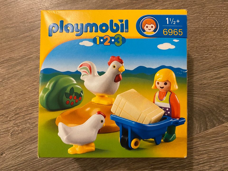 6965 Playmobil 123, Bäuerin mit Hühnern in Moers