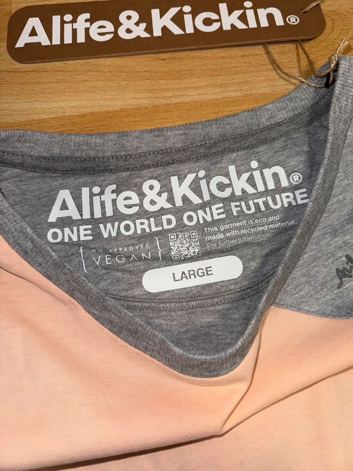 Alife & Kickin Langarm Shirt Gr. L 42 44 Colorblocking Neu in Biebergemünd