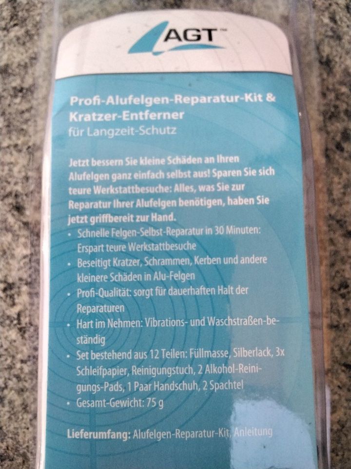 PROFI Alufelgen Reparatur Kit plus GRATIS Felgen Versiegelung NEU in Lebus