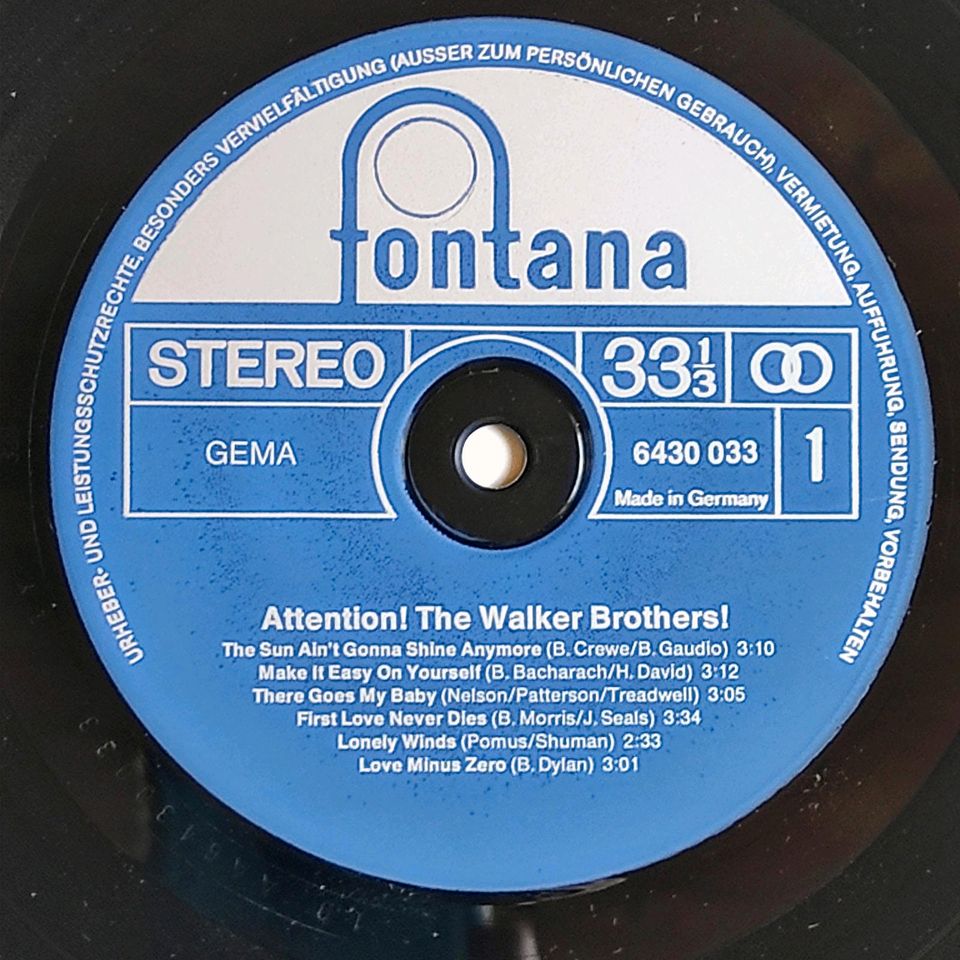 Vinyl-LP, The Walker Brothers, Attention! in Osnabrück