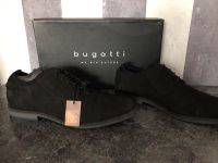 Bugatti Herren Schnürschuhe Business schwarz Wildleder Frankfurt am Main - Riederwald Vorschau