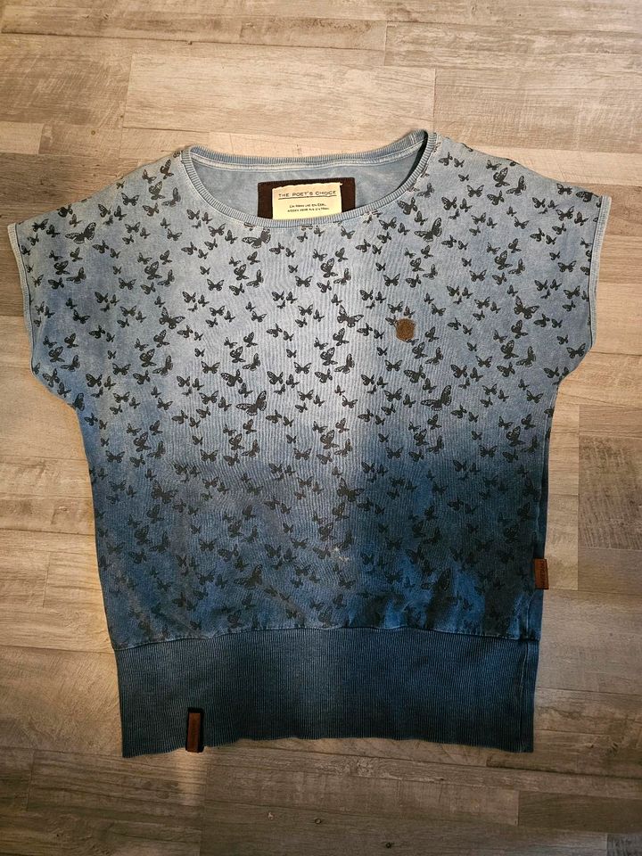 NAKETANO Damen T-Shirt XL farbverlauf und Schmetterlinge in Schwelm