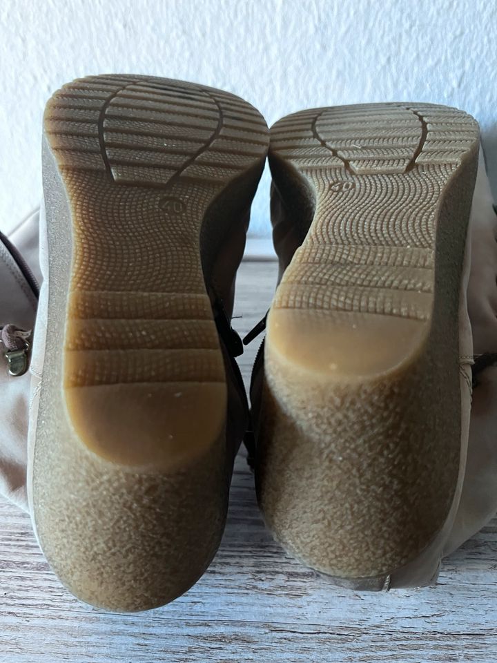 ☑️ Zign ⭐️ Damen Overknee Stiefel ⭐️Gr 40 ⭐️ Sandfabend ⭐️ in Wilhelmshaven