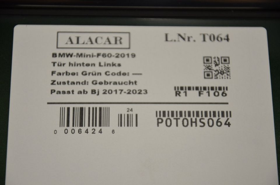 Original BMW Mini Countryman F60 Tür Hinten Links T064 in Köln