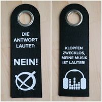 Türschild Jugendzimmer Filz Laute Musik u. Antwort ist NEIN Leipzig - Leipzig, Zentrum-Ost Vorschau