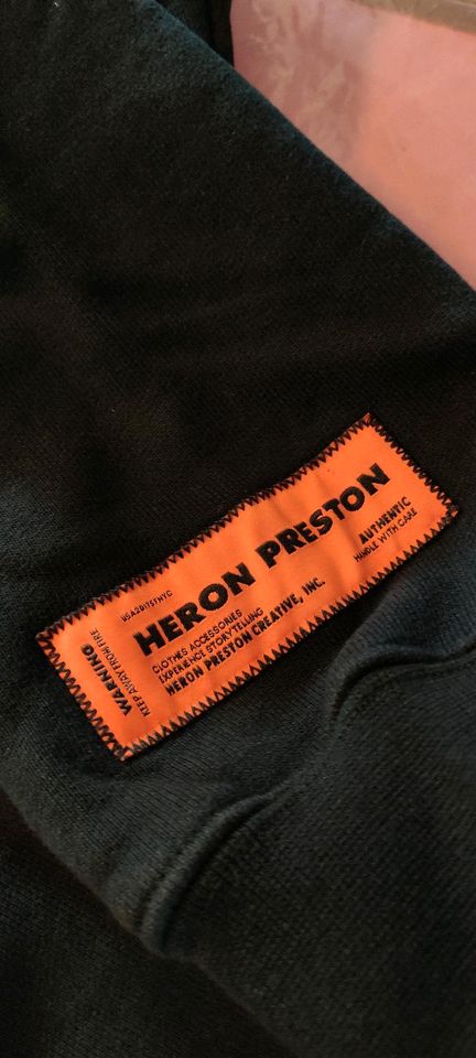 Heron Preston Abstract Black Orange Hoodie XL Herrenpullover Neu in München