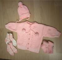 Baby Strick Set Strickjacke, Socken, Mütze, Strickschuhe Handmade Bayern - Eching (Niederbay) Vorschau