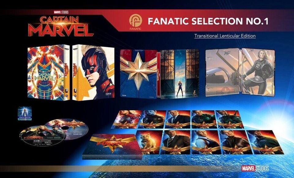 Captain Marvel Fanatic Selection NO. 1 One Click Box Full Slip in Halle