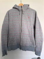 Nike ZIP Hoodie grau mit orange farbenend Streifen Düsseldorf - Eller Vorschau