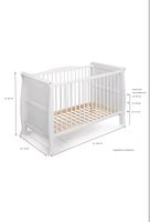 Babybett Kinderbett Gitterbett LILLY 120x60 weiss inkl. Matratze Hamburg-Mitte - Hamburg Hamm Vorschau