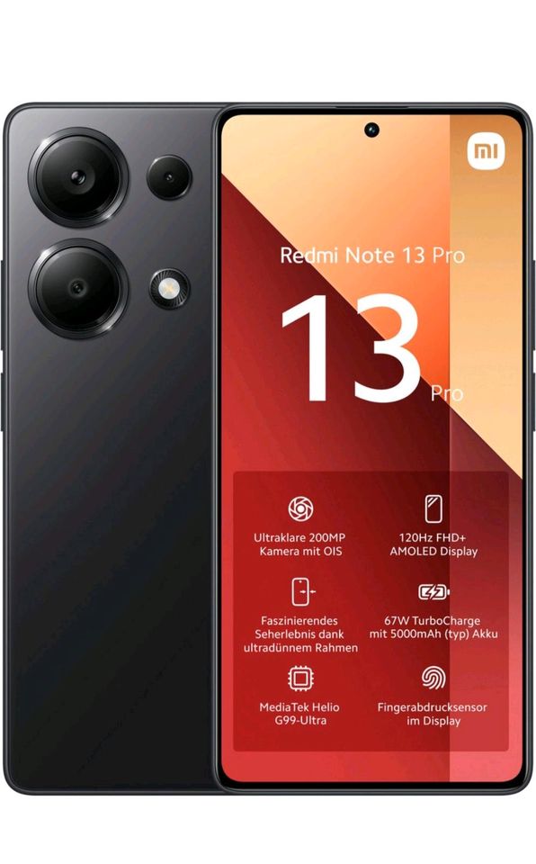 Xiaomi Redmi Note 13 Pro 256Gb Smartphone (16,94 cm/6,67 Zoll in Rietberg